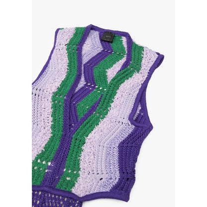 Purple Polyamide Long Dress