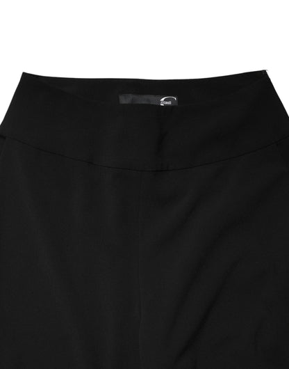 Black High Waist Straight Trouser Formal Pants