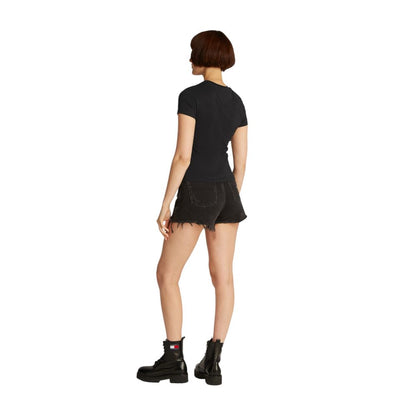 Black Cotton T-Shirt