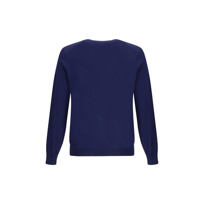 Blue Fleece Wool Sweatshirt