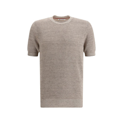 Beige Linen T-Shirt
