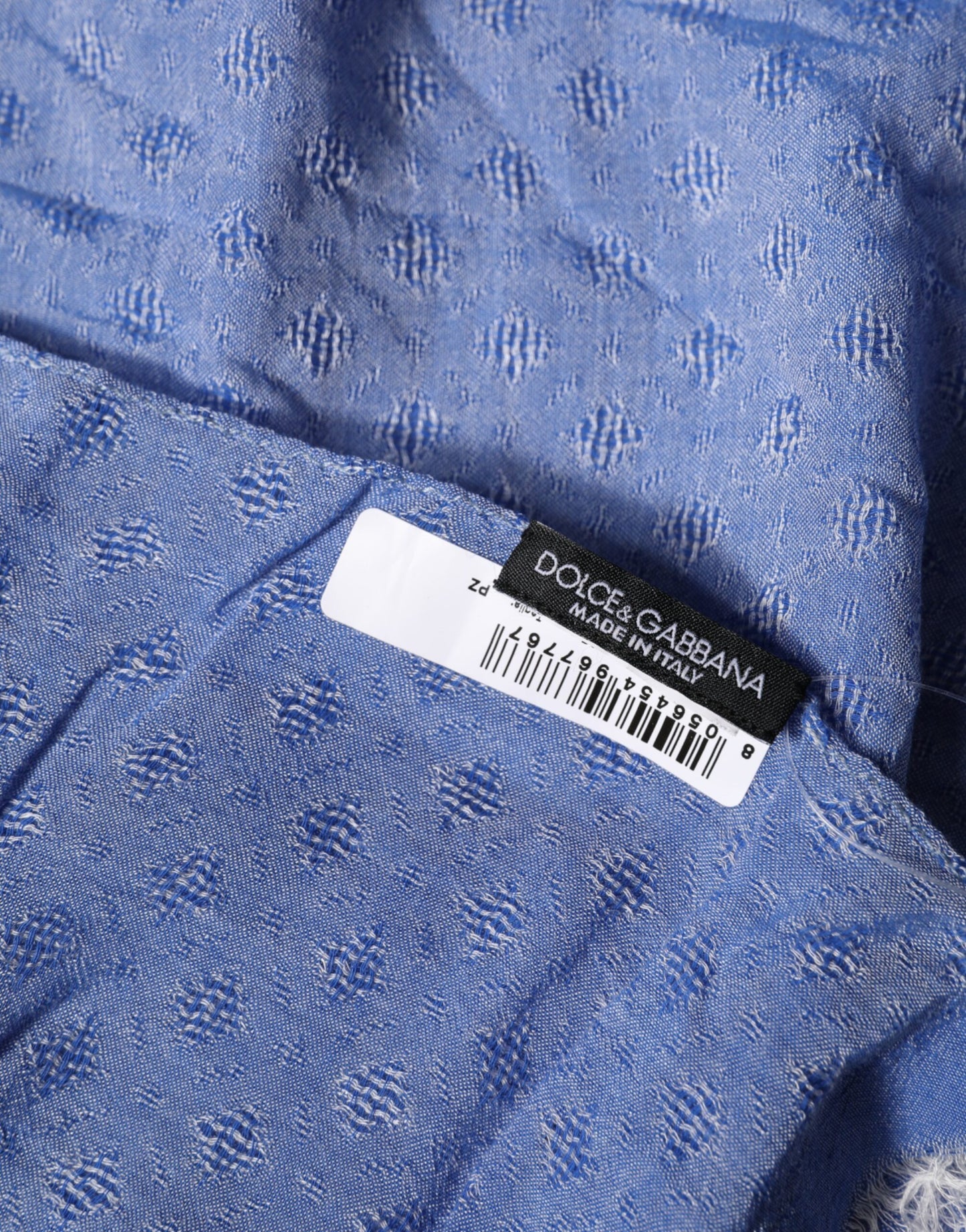 Blue Lace Stole Cotton Neck Wrap Shawl Scarf