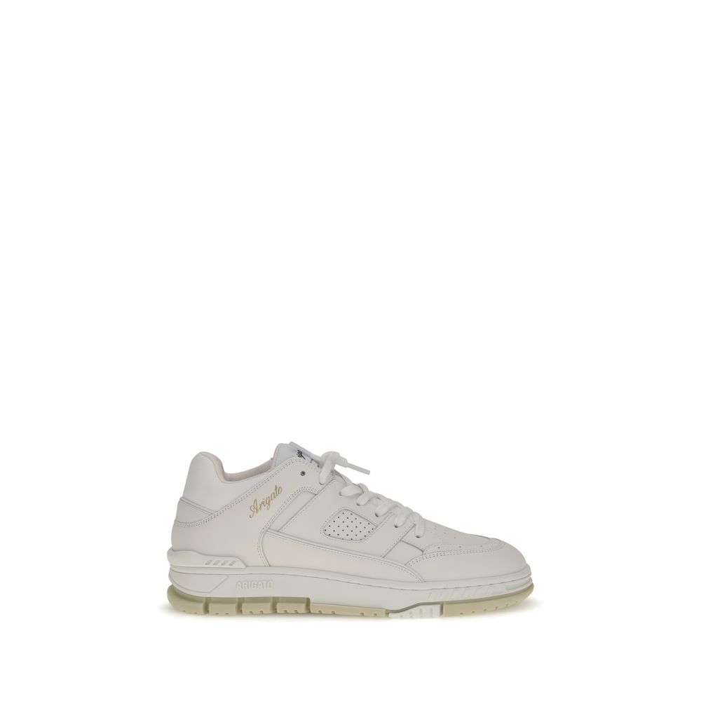 White Calf Leather Bos Taurus Low Top Sneakers