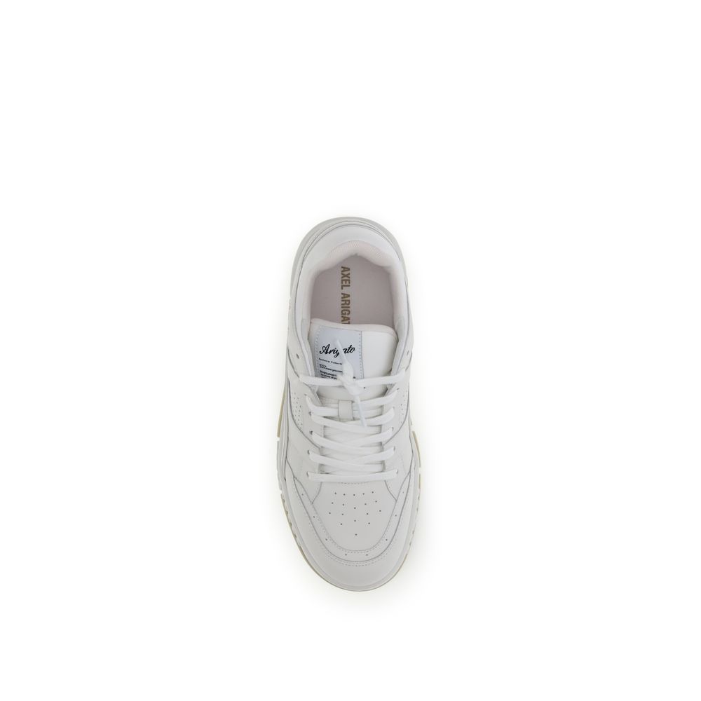 White Calf Leather Bos Taurus Low Top Sneakers