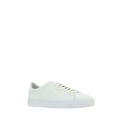 White Calf Leather Bos Taurus Low Top Sneakers