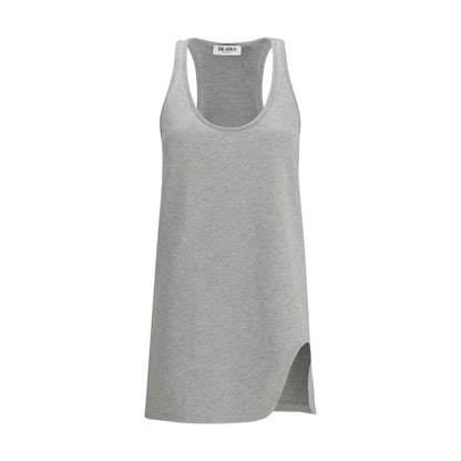 Gray Cotton Casual Dress