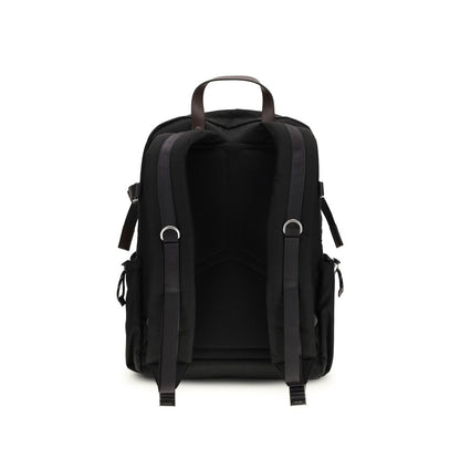 Black Recycled Polyamide Backpack