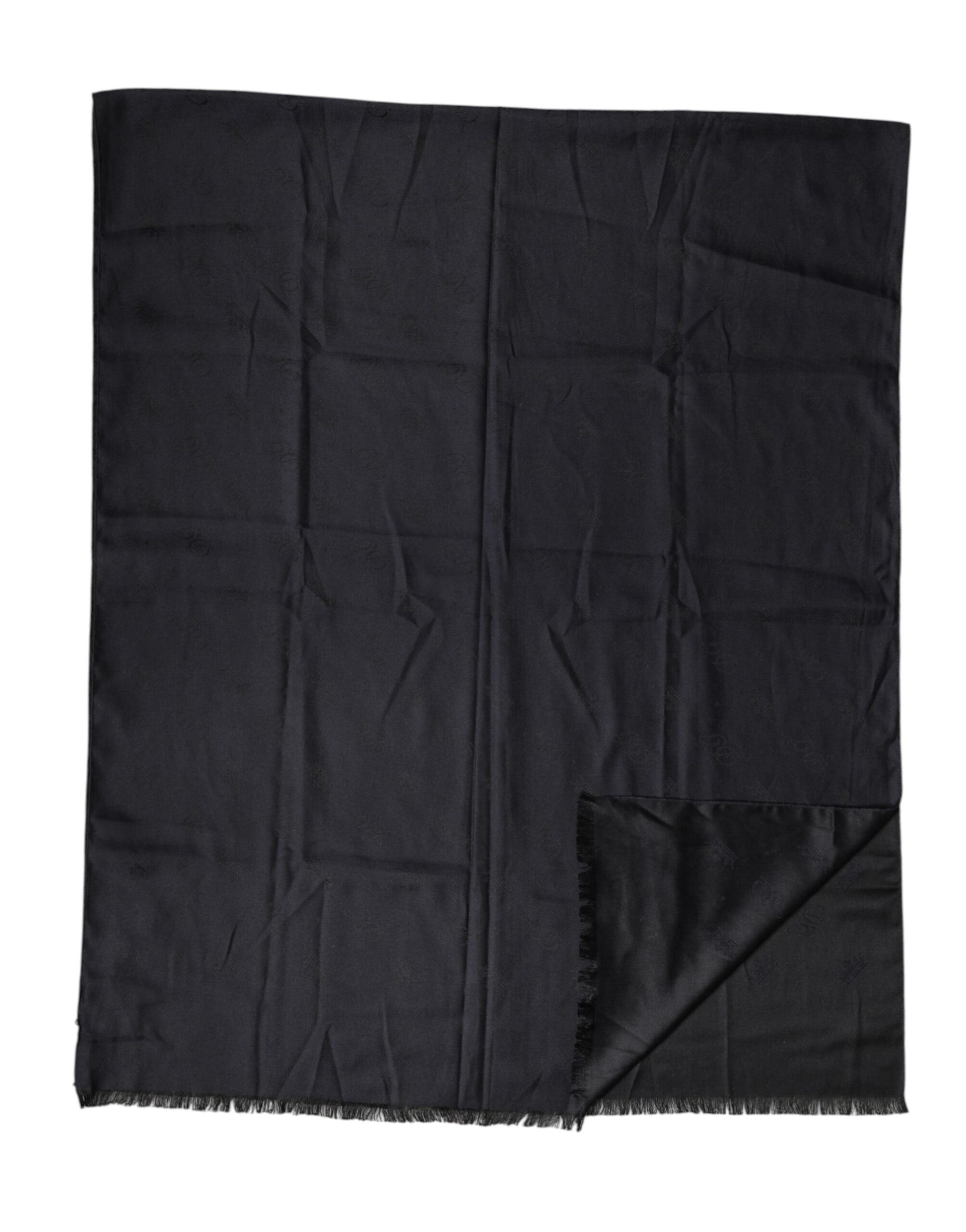 Black Lace Stole Silk NeckWrap Shawl Scarf