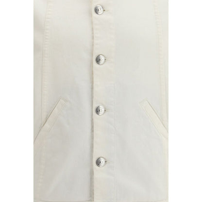 White Cotton Denim Jacket