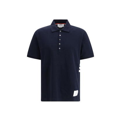 Blue Cotton Polo Shirt