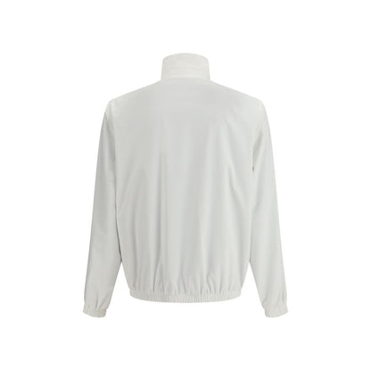 White Polyamide Full-Length Jacket