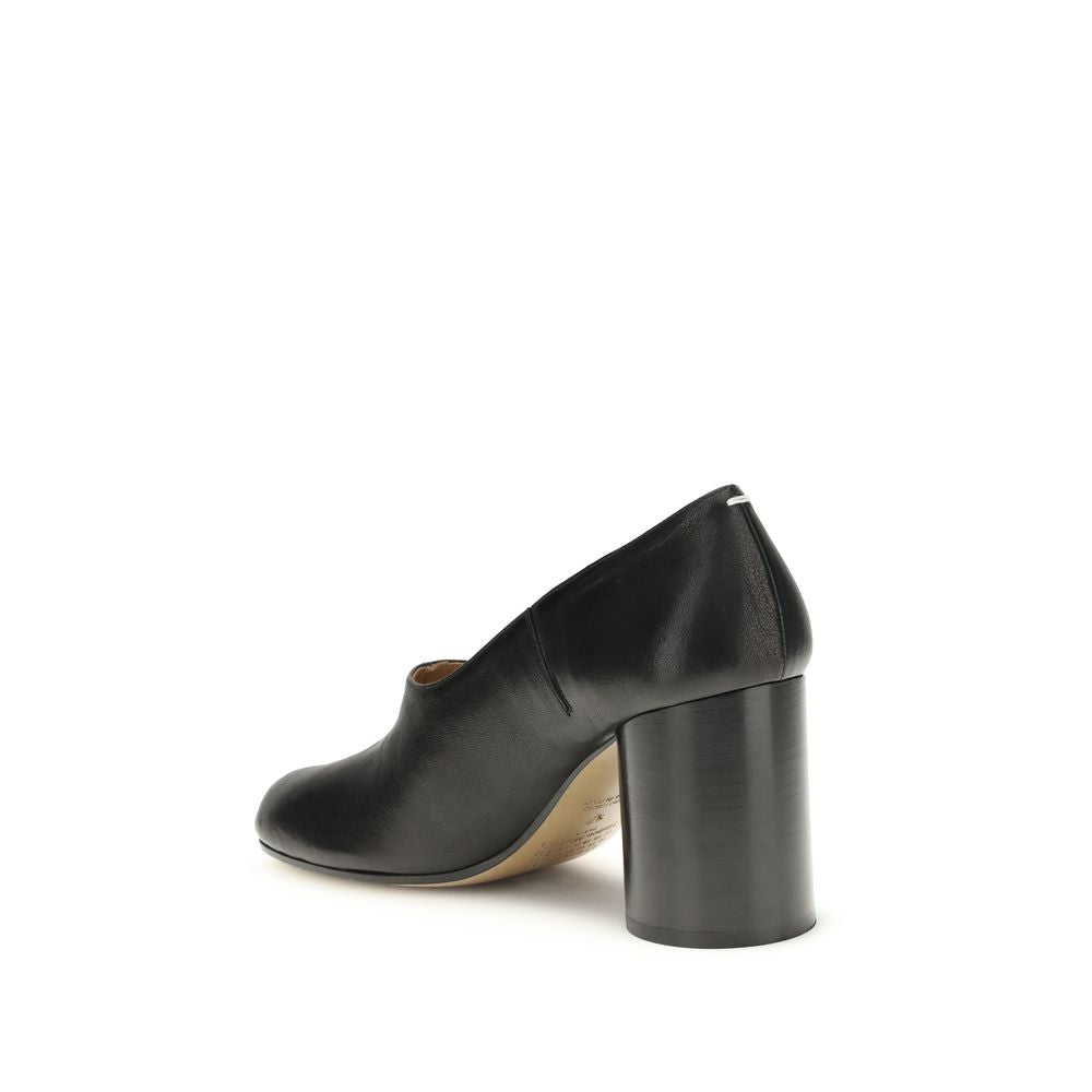 Black Calf Leather Bos Taurus Platform Pumps
