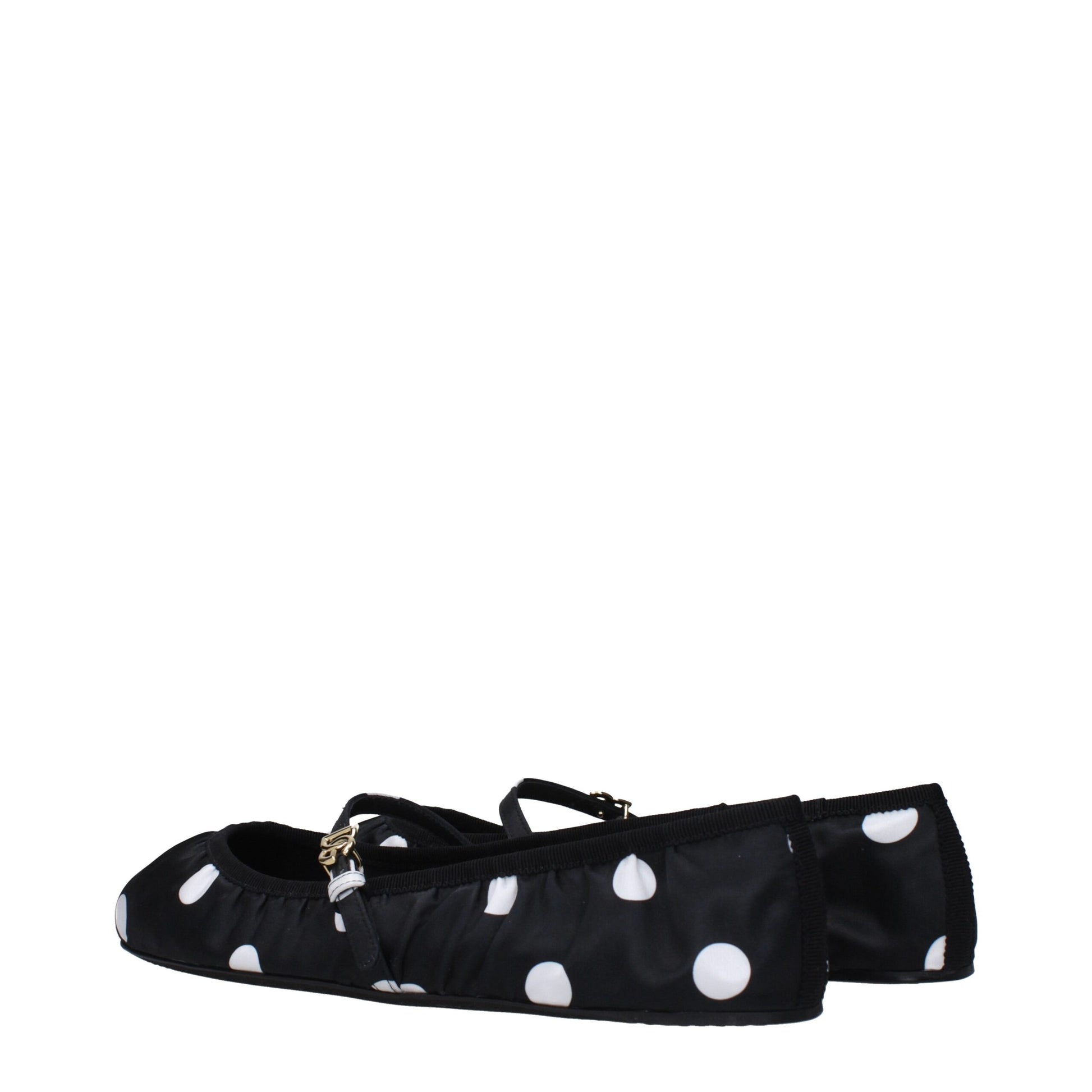 Black Fabric Ballet Flats