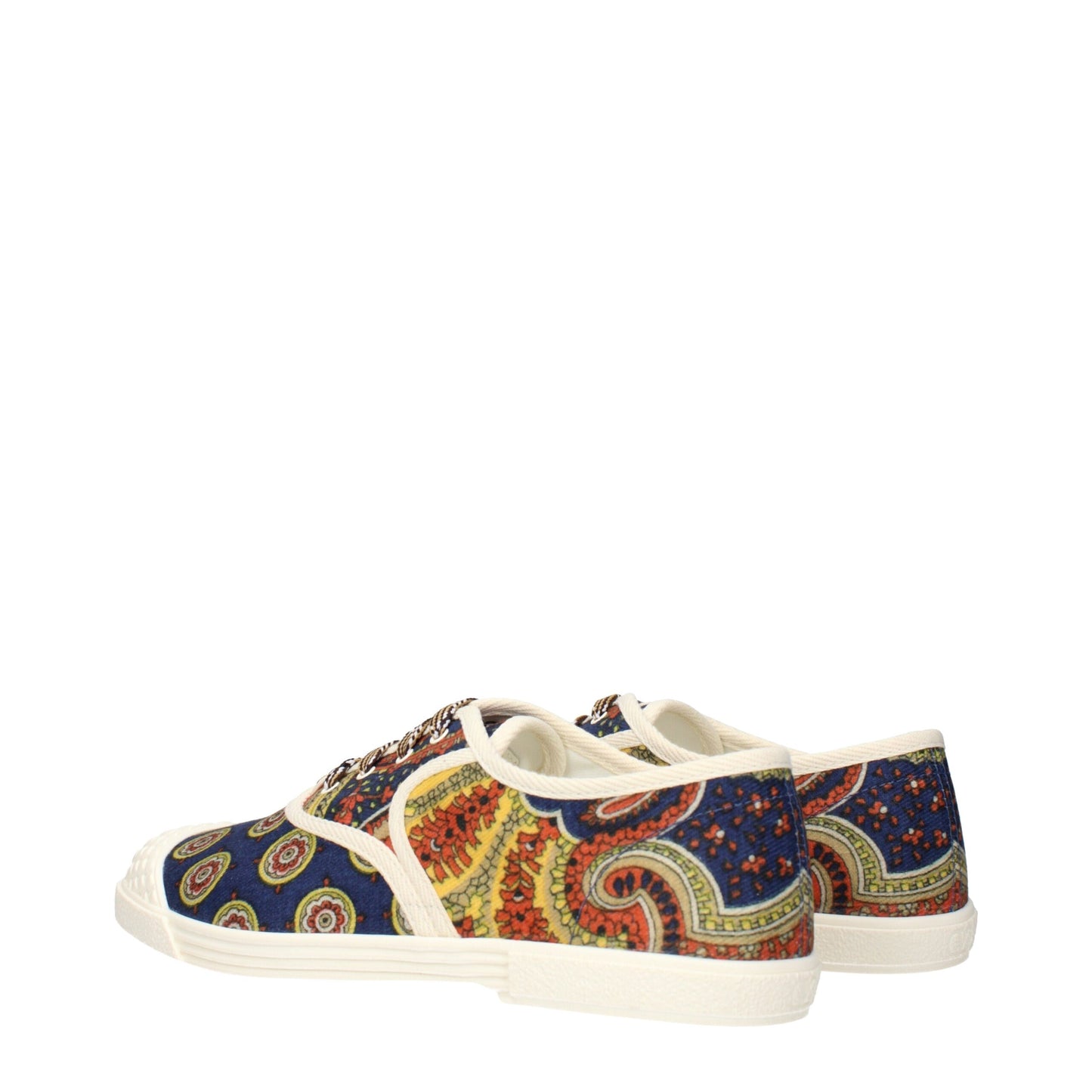 Multicolor Fabric Low Top Sneakers