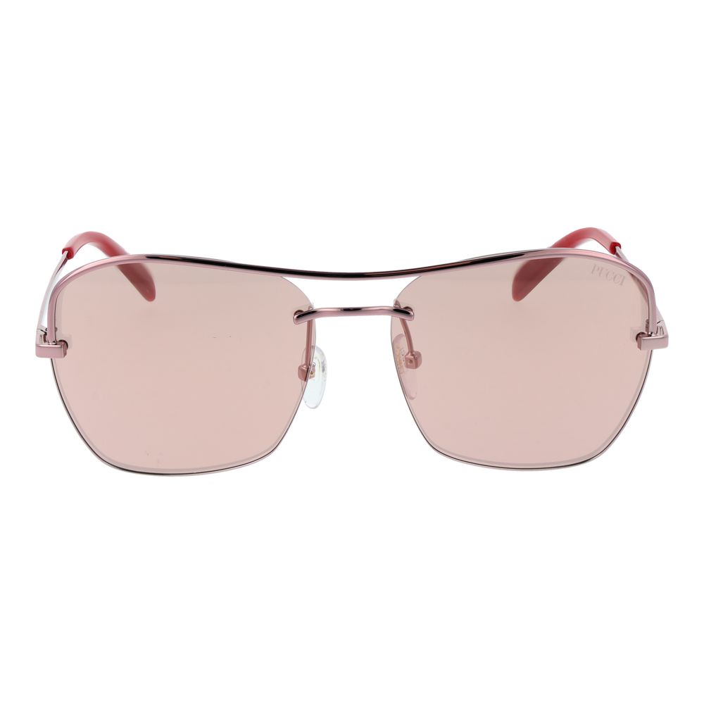 Rose Gold Metal Sunglasses