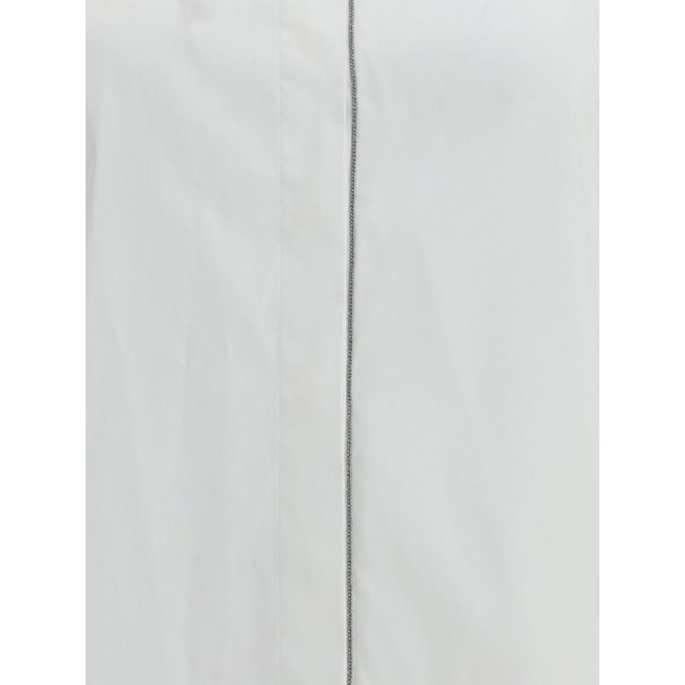 White Cotton Dress Shirt