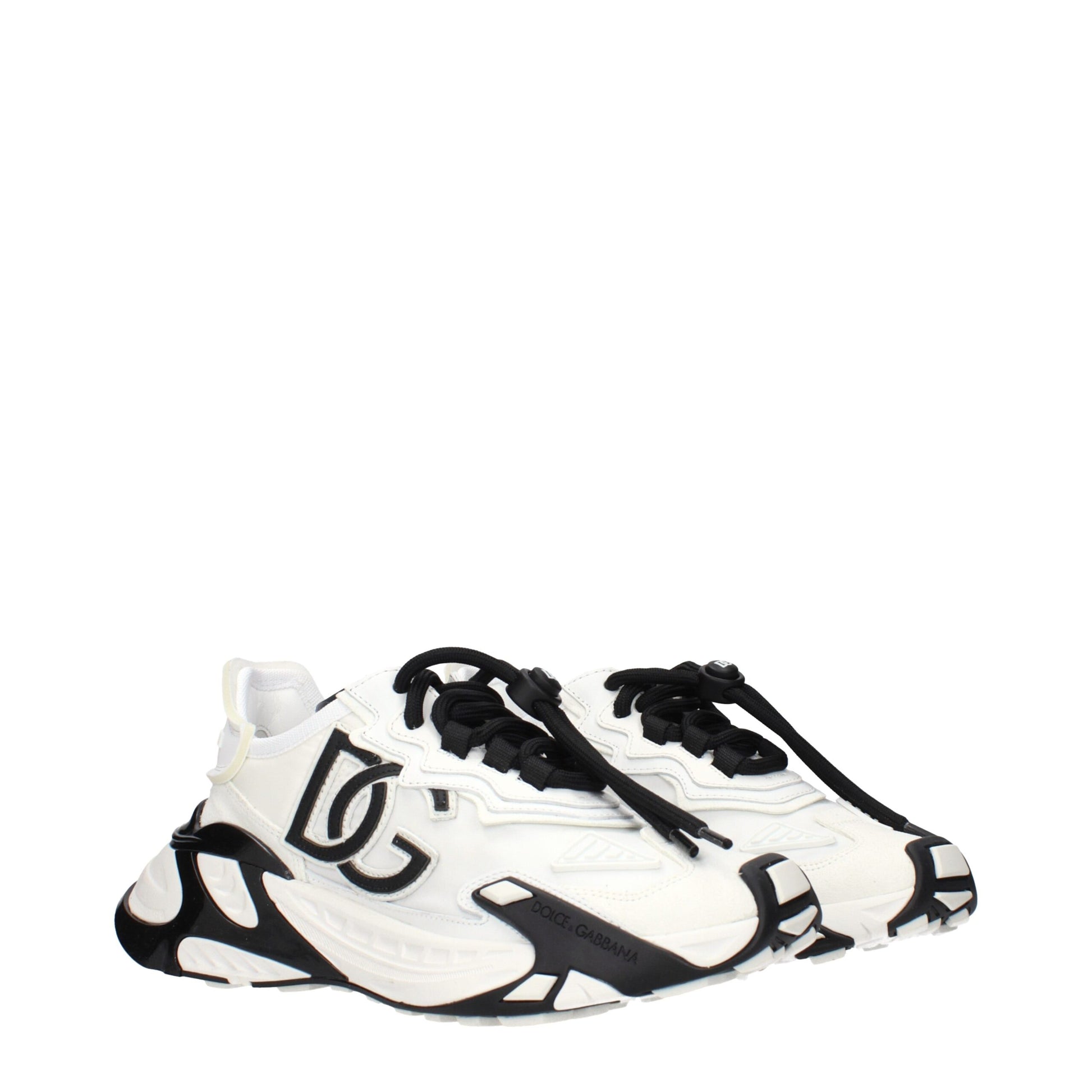 White Fabric Athletic Sneakers