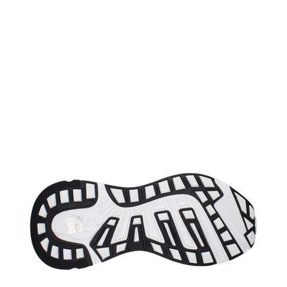 White Fabric Athletic Sneakers