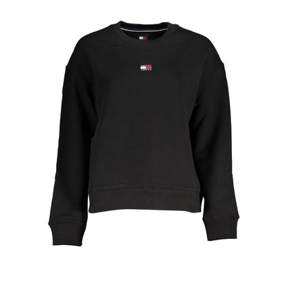 Black Cotton Men Sweatshirt