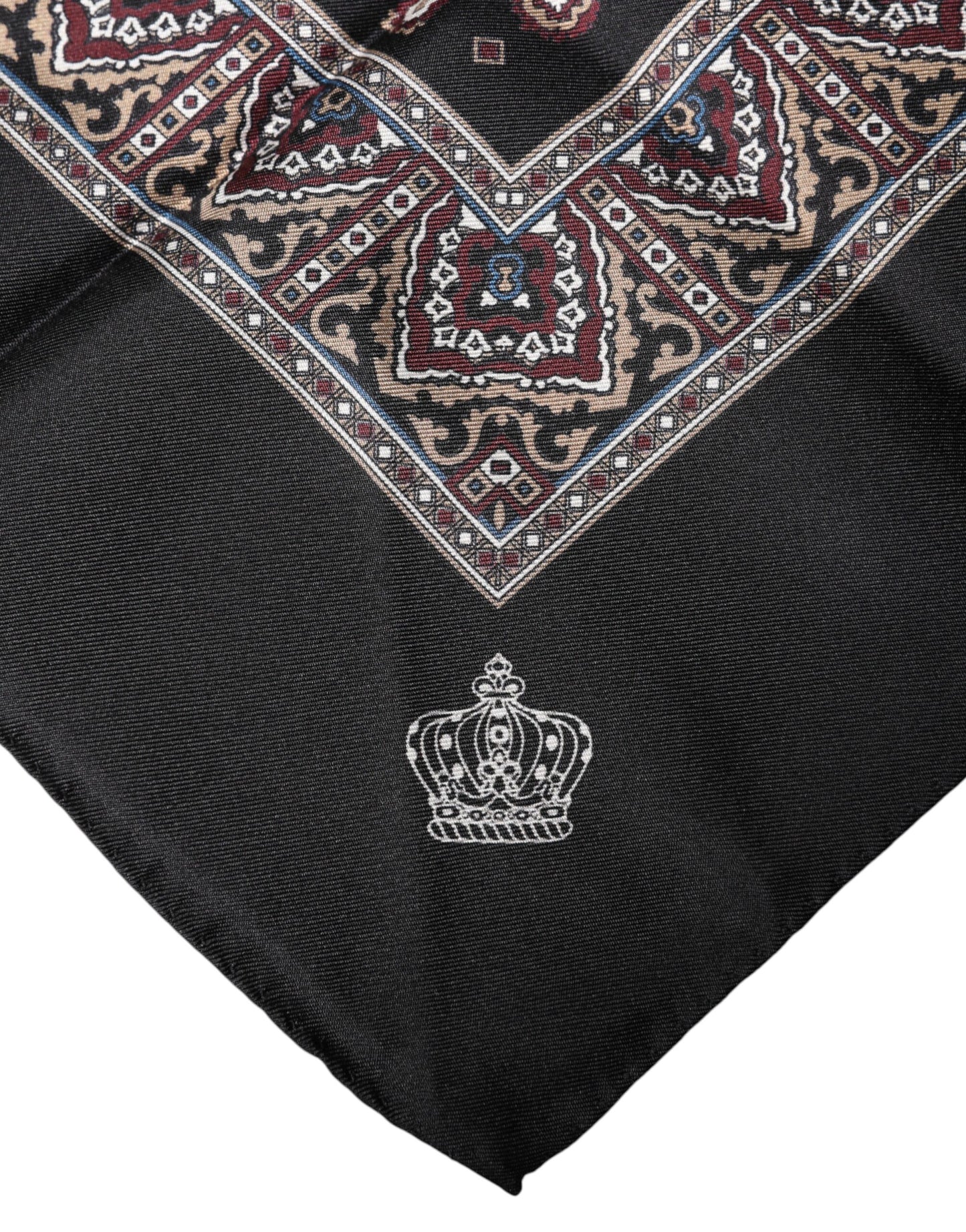 Multicolor Patterned Men Square Foulard Scarf