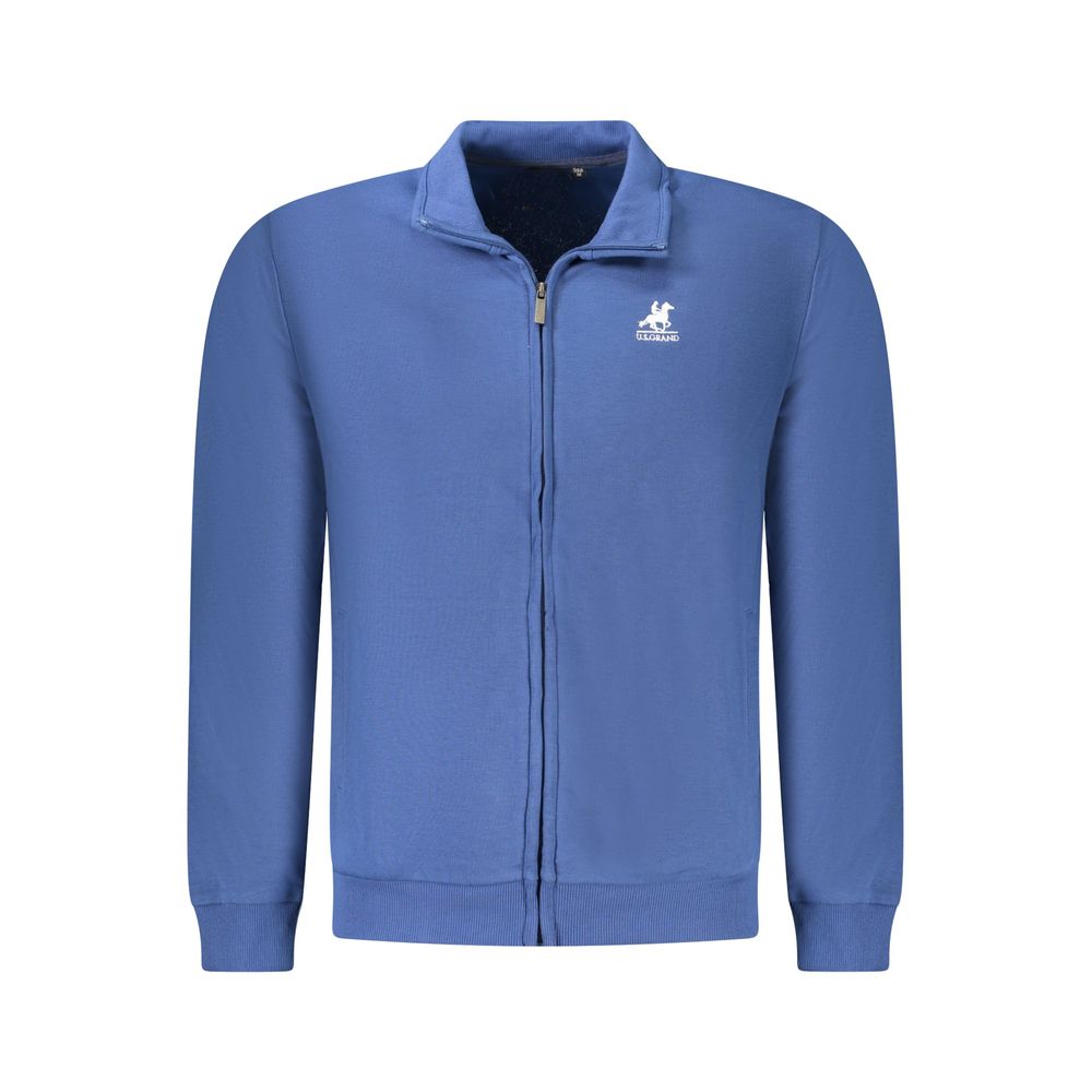 Blue Cotton Men Sweatshirt
