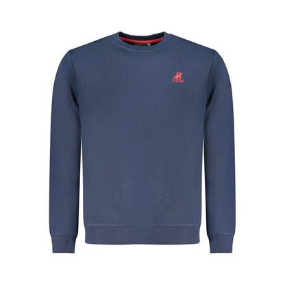 Blue Cotton Men Sweatshirt