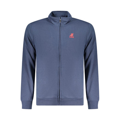 Blue Cotton Men Sweatshirt