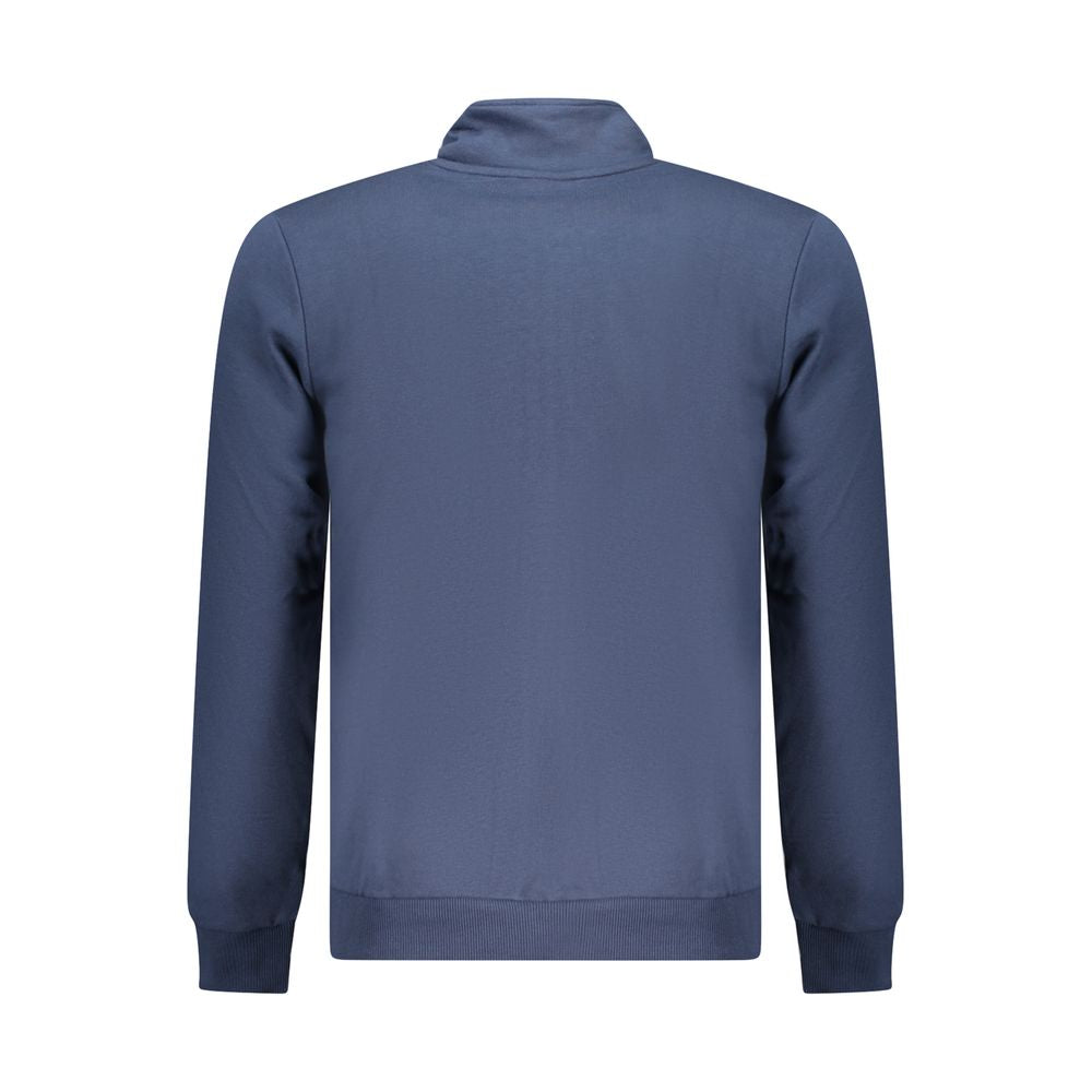Blue Cotton Men Sweatshirt
