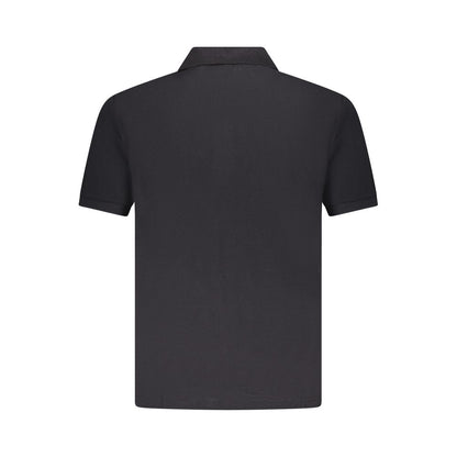 Black Cotton Polo Shirt