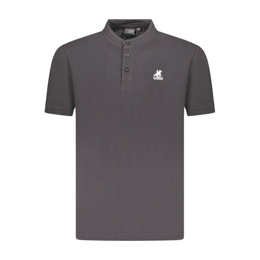 Black Cotton Polo Shirt