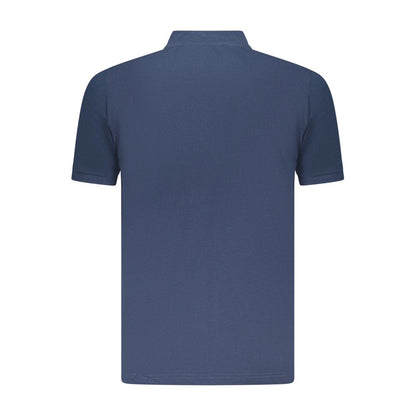 Blue Cotton Polo Shirt
