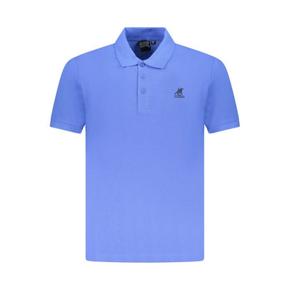 Blue Cotton Polo Shirt