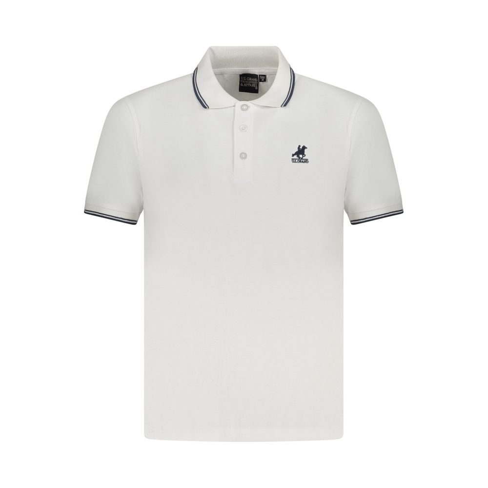 White Cotton Men's Polo Shirt