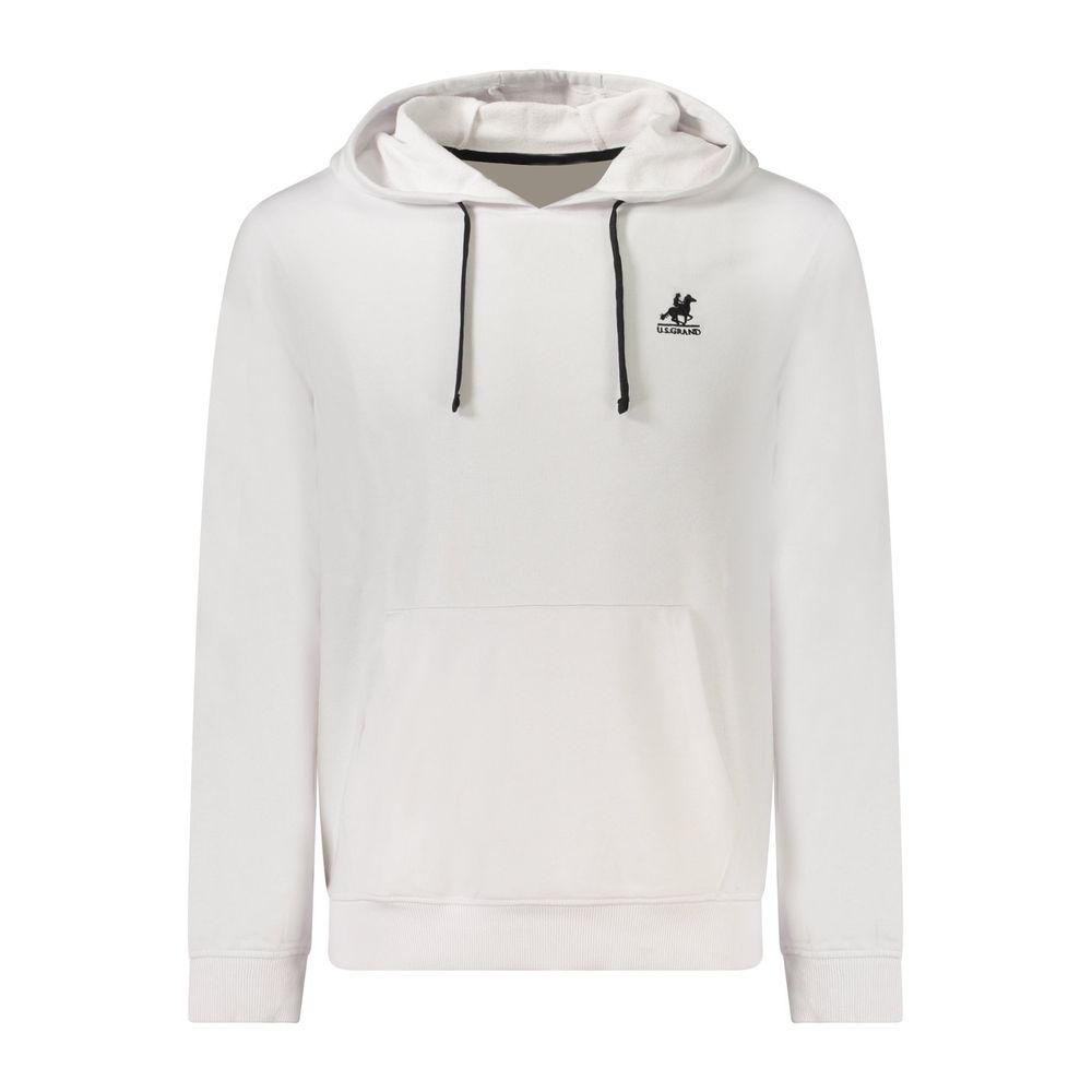 White Cotton Men's Hoodie