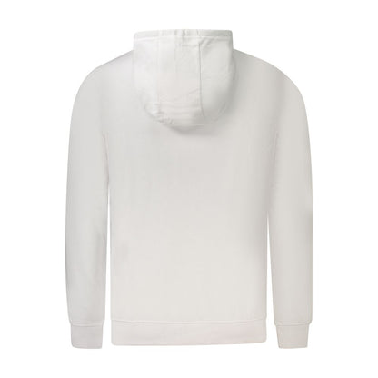 White Cotton Men's Hoodie