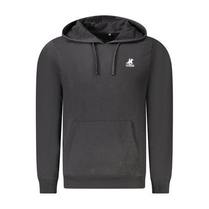 Black Cotton Men's Hoodie