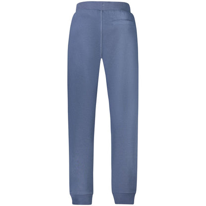 Blue Cotton Men's Sports Trouser
