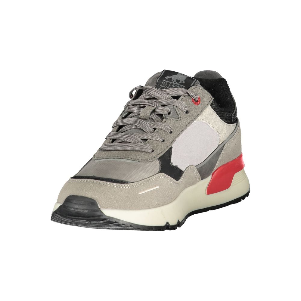 Grigio Polyurethane Men Sneaker