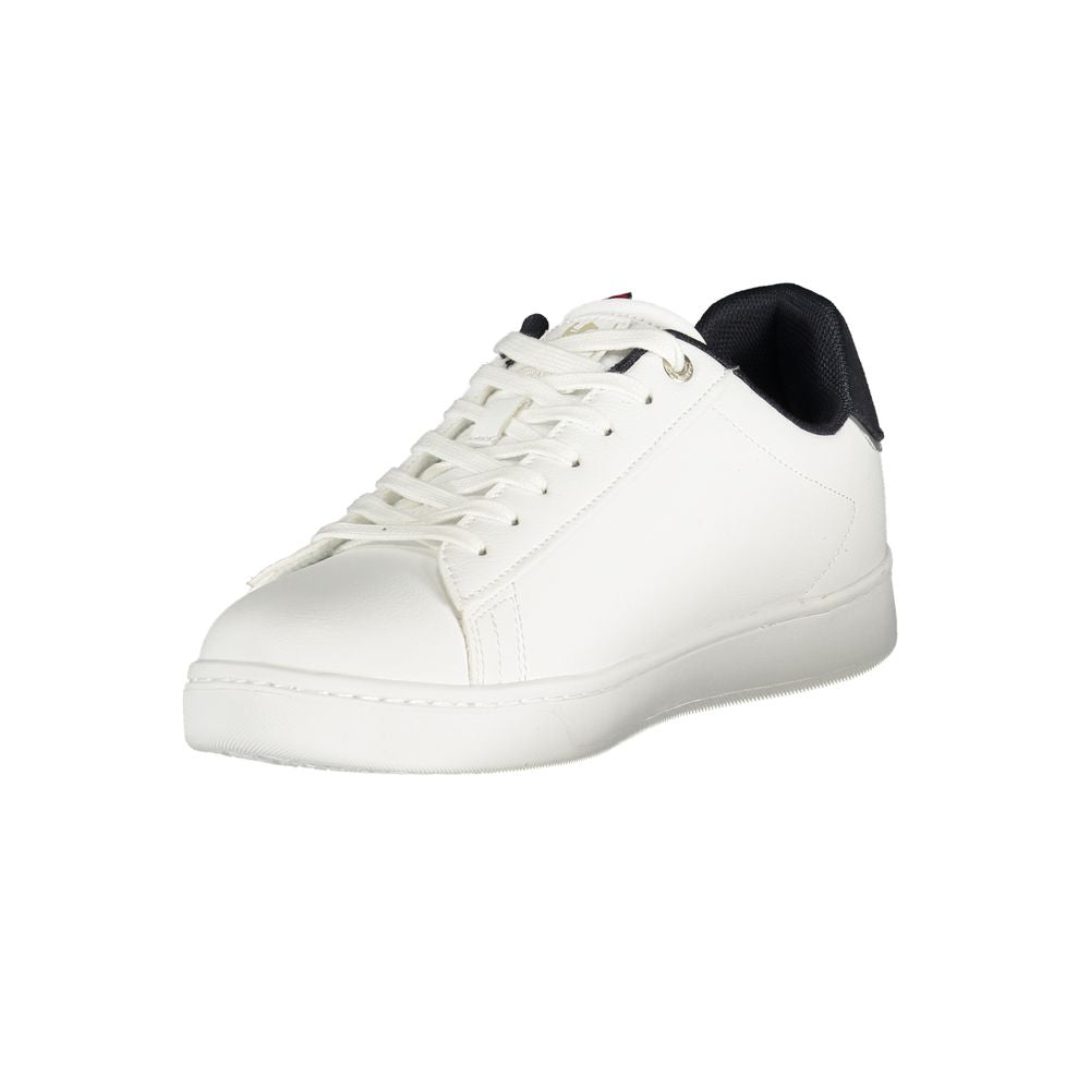 White Polyurethane Men Sneaker