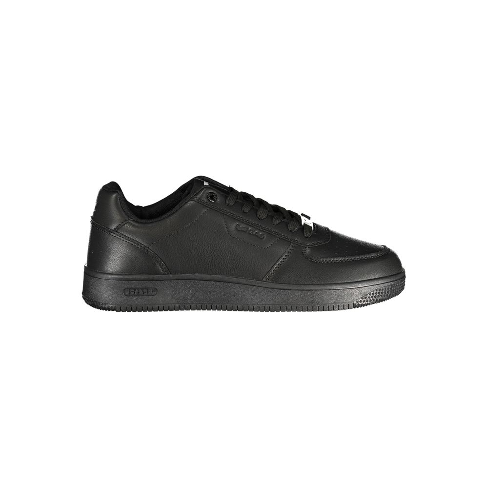 Black Polyurethane Men Sneaker