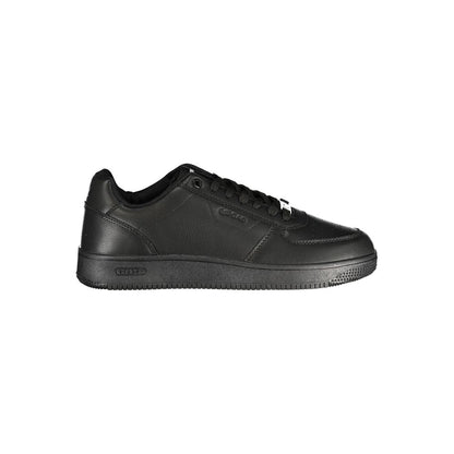Black Polyurethane Men Sneaker