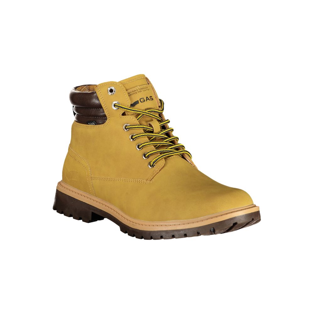 Beige Polyurethane Men Ankle Boot