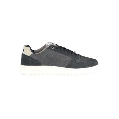 Blue Polyester Men Sneaker