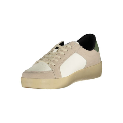 White Polyester Sneaker