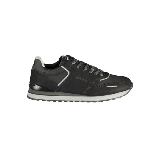 Black Polyurethane Men's Sneaker