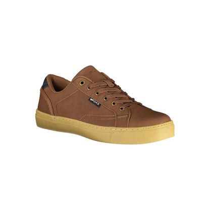 Marrone Poliestere Men Sneaker