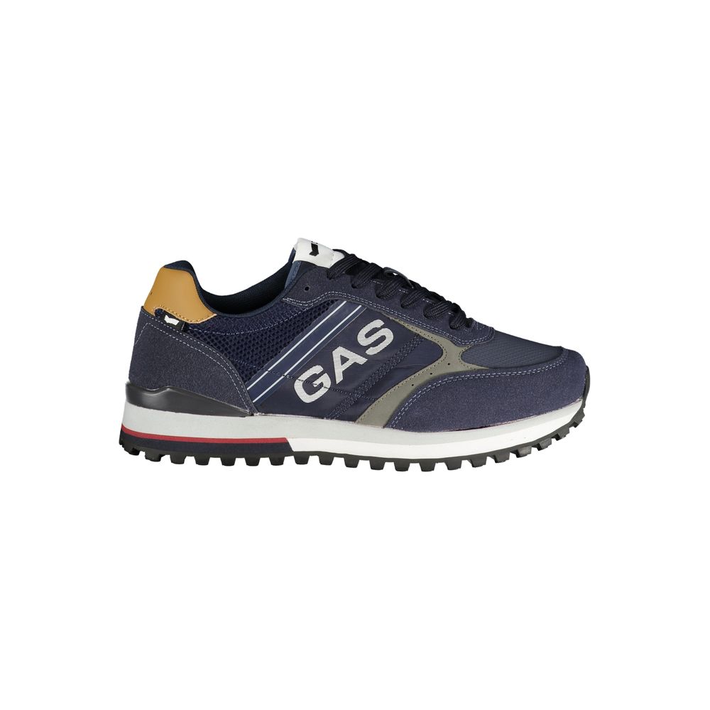 Blue Polyester Men Sneaker