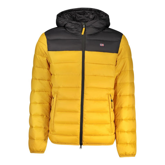 Yellow Poliammide Men's Jacket