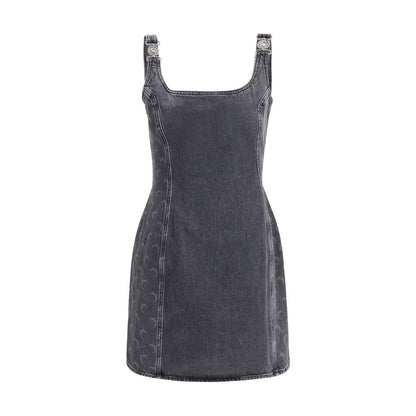 Gray Cotton Casual Dress