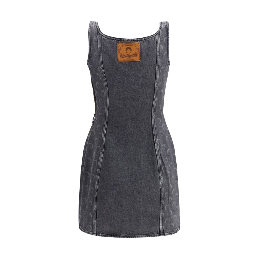 Gray Cotton Casual Dress